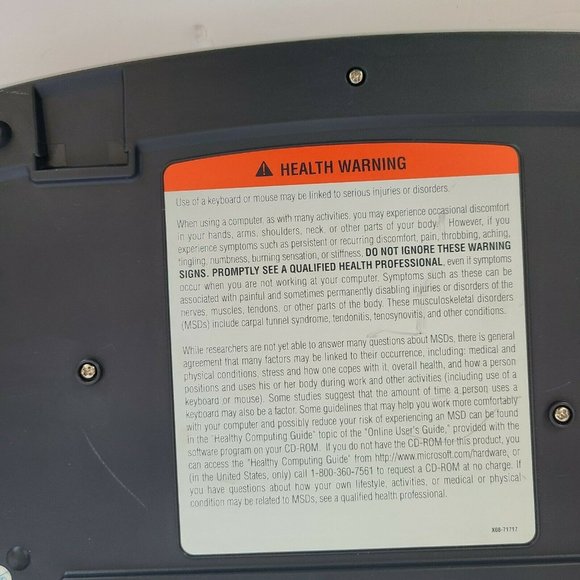 Microsoft Multimedia Keyboard 1.0a KB-0168 Wired. White/Gray/Black Pre-owned - Picture 5 of 12